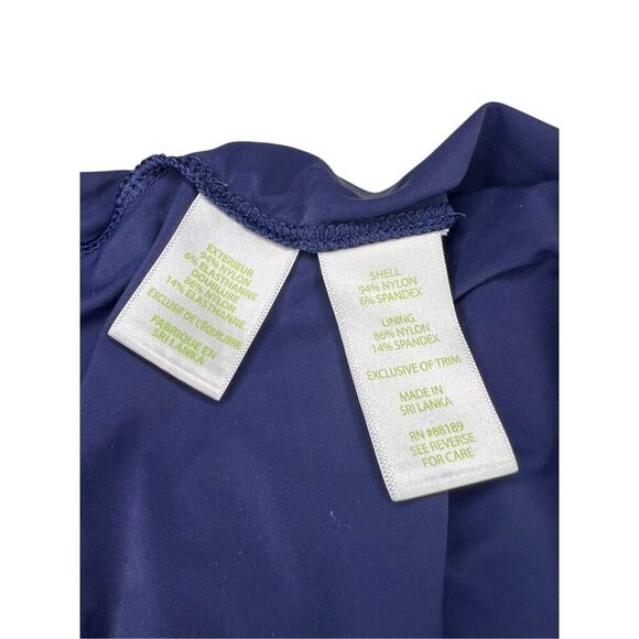 Lilly Pulitzer Women’s Large Claudette Scalloped Shell Lace Shorts Navy Crochet - Picture 5 of 5